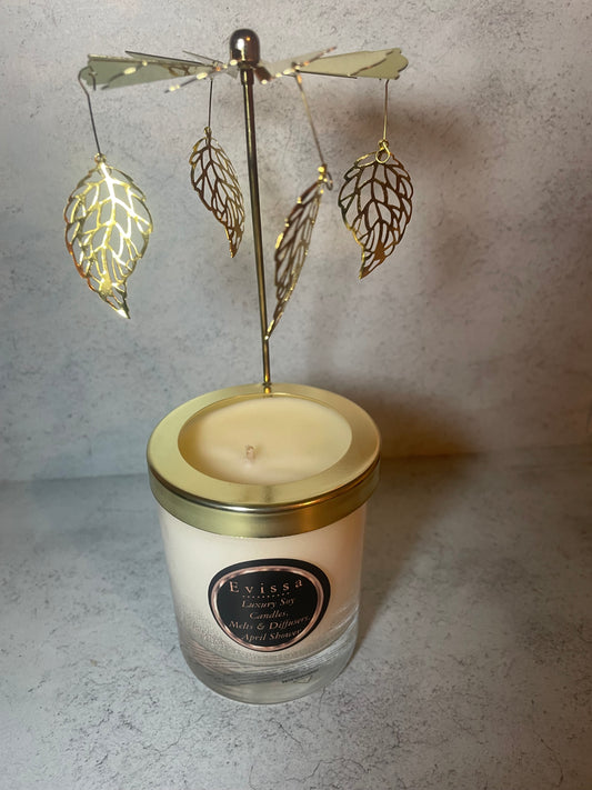 Rotating Leaves 20cl candle carousel