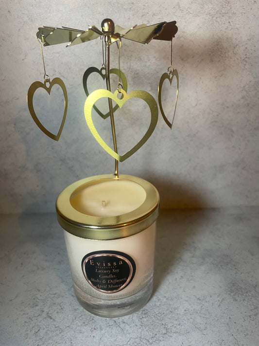 Rotating Heart 20cl Candle Carousel