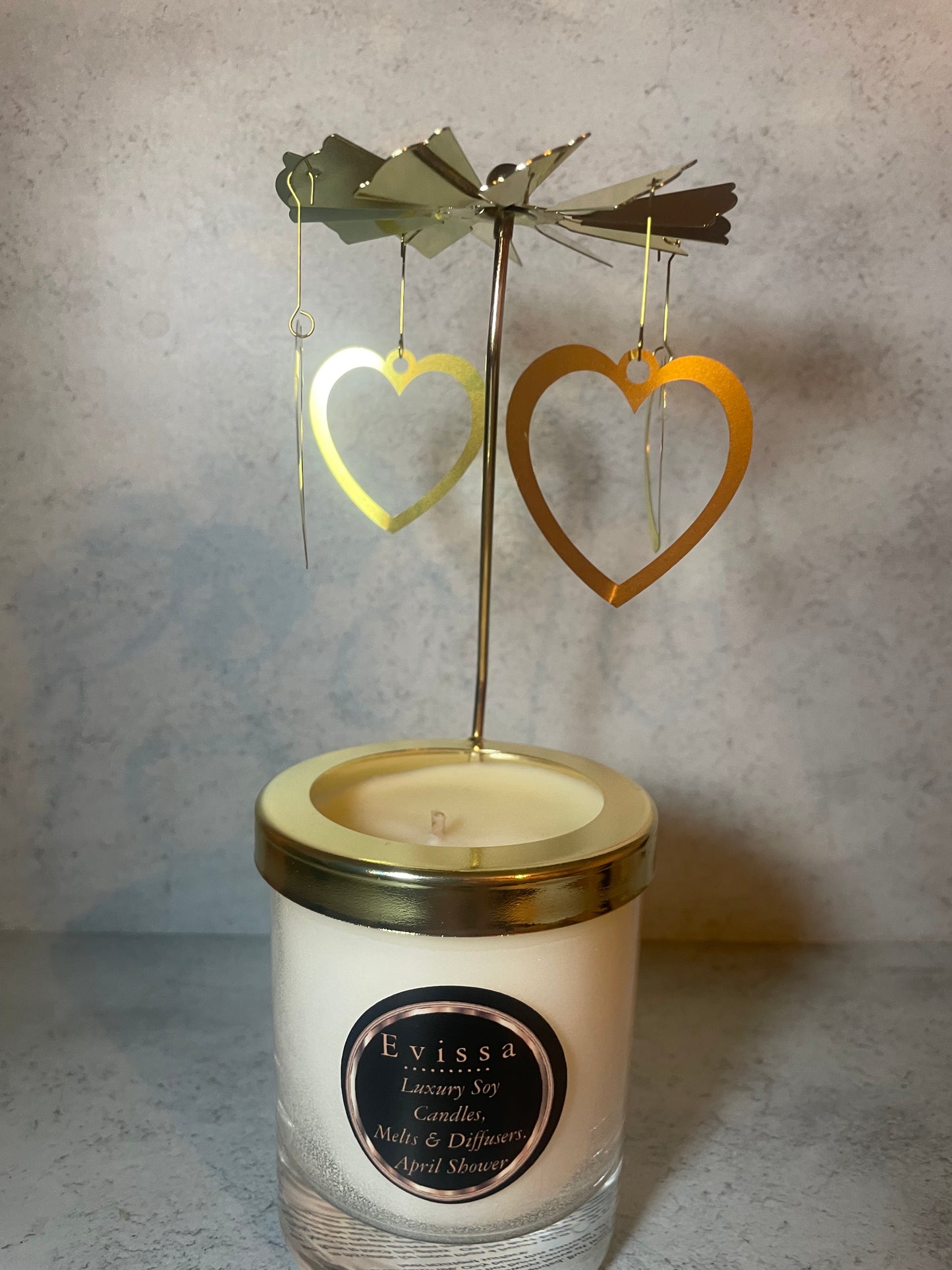 Rotating Heart 20cl Candle Carousel