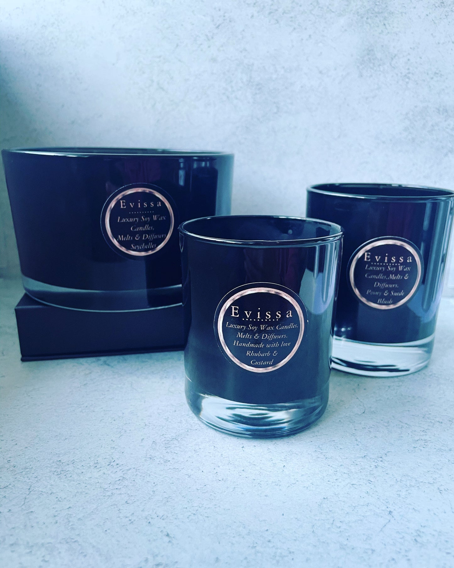 55cl Scented Black Soy Wax Candle