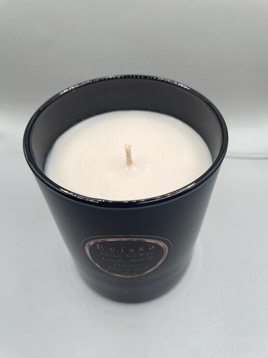 30cl Black Glass Soy Scented Candle