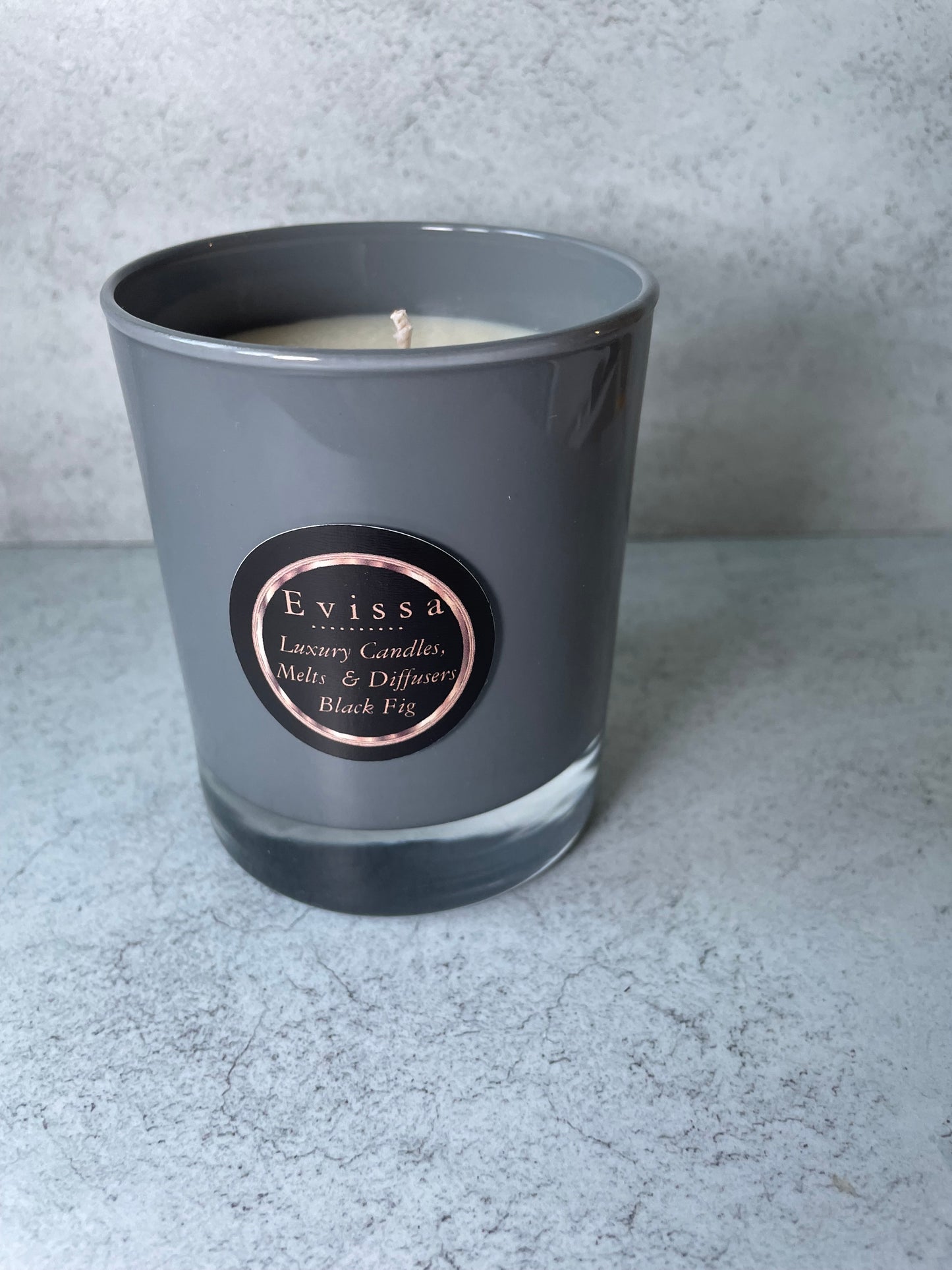 30cl Grey Glass Soy Scented Candle