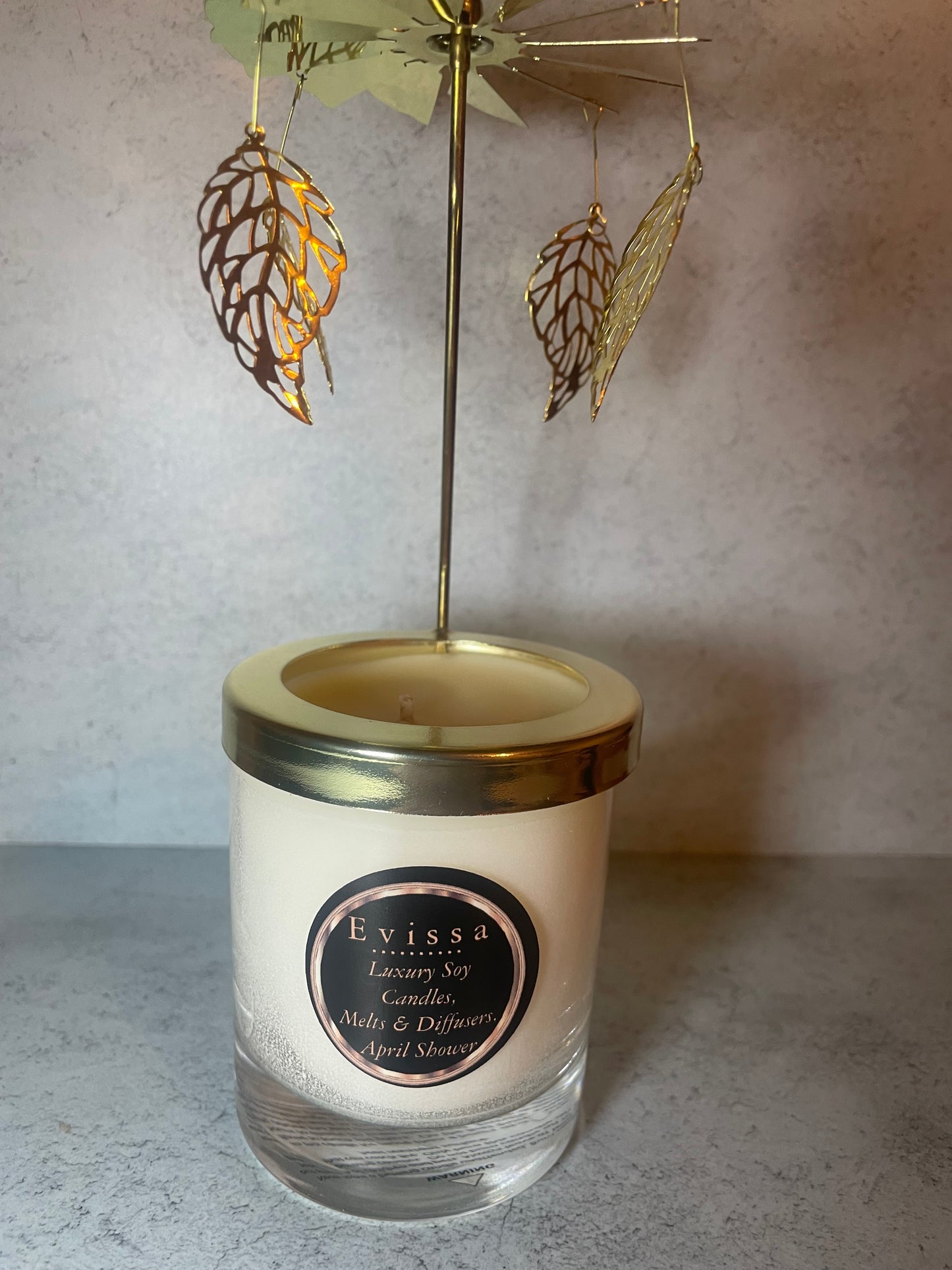 Rotating Leaves 20cl candle carousel