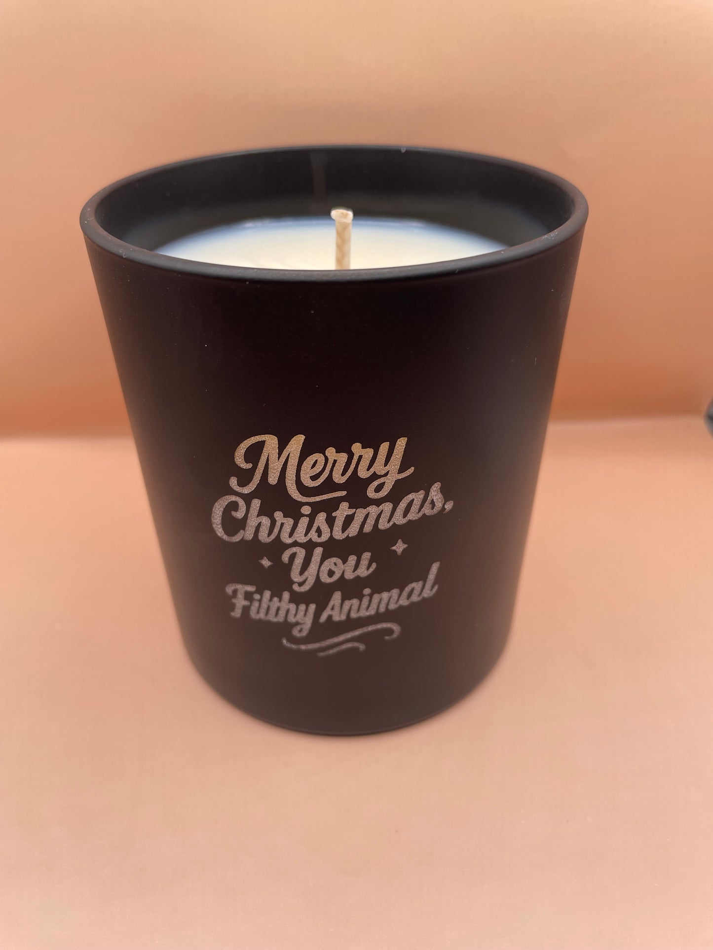 Merry Christmas You Filthy Animal Soy Candle