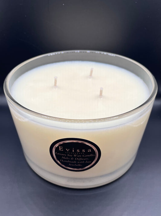 55cl Clear Glass Scented Soy Candle