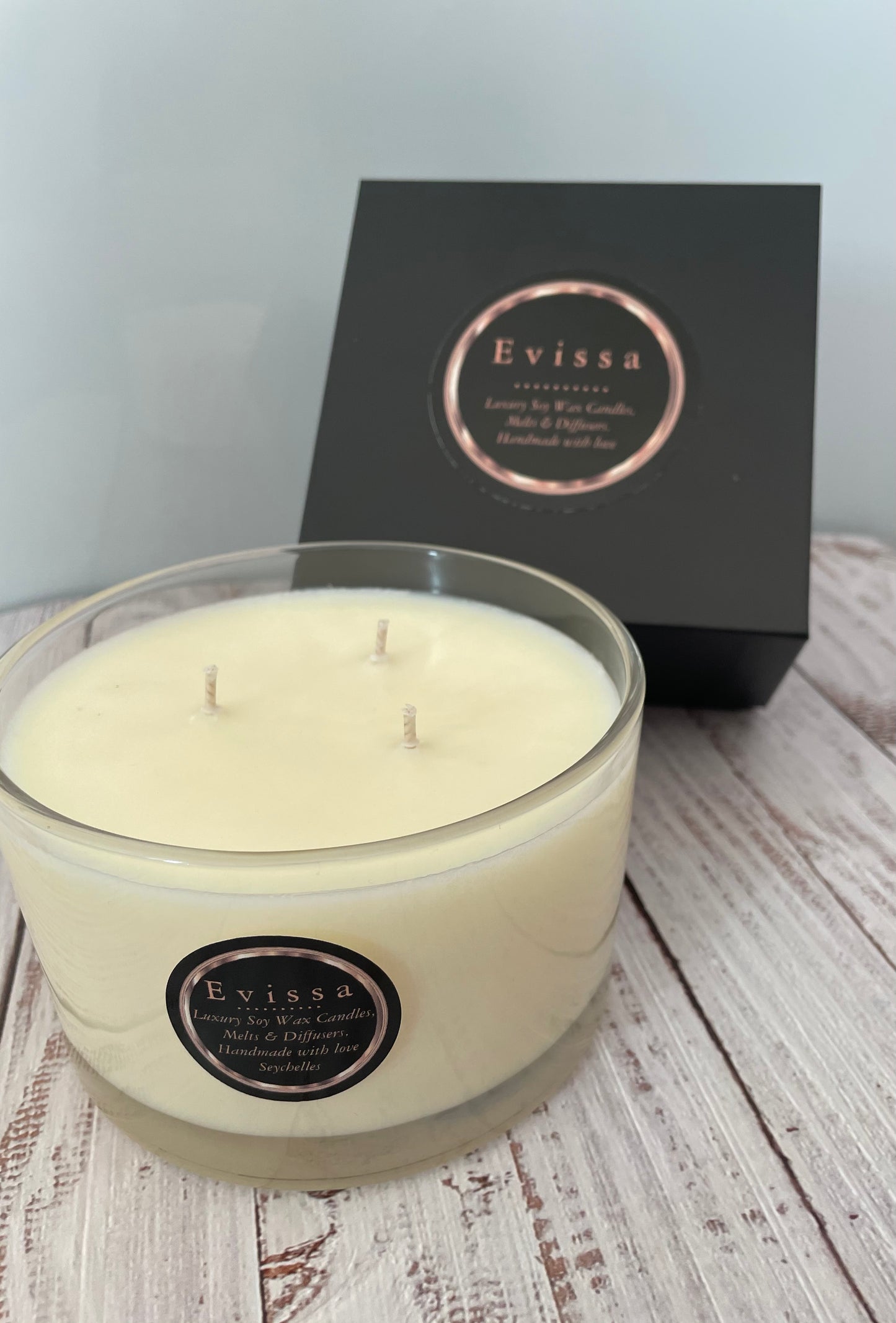 55cl Clear Glass Scented Soy Candle