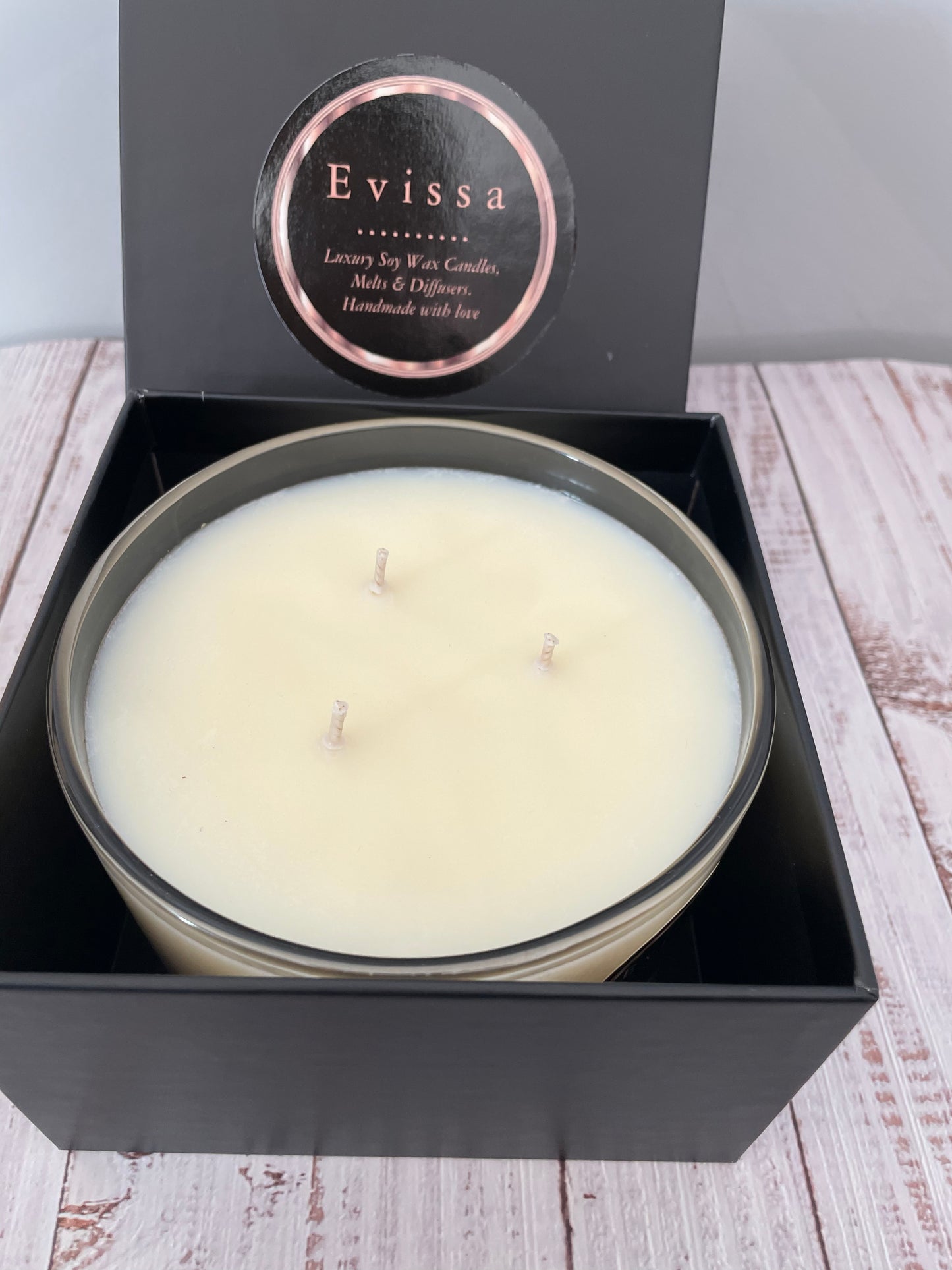 55cl Clear Glass Scented Soy Candle